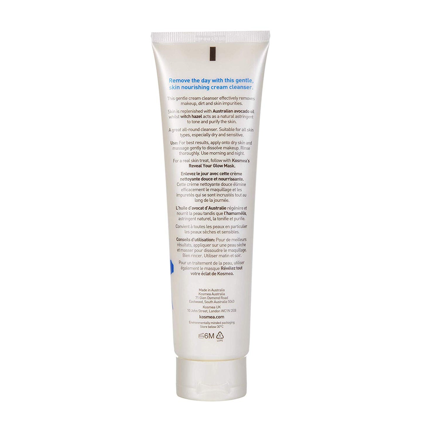 Kosmea Purifying Cream Cleanser 150ml Rear View