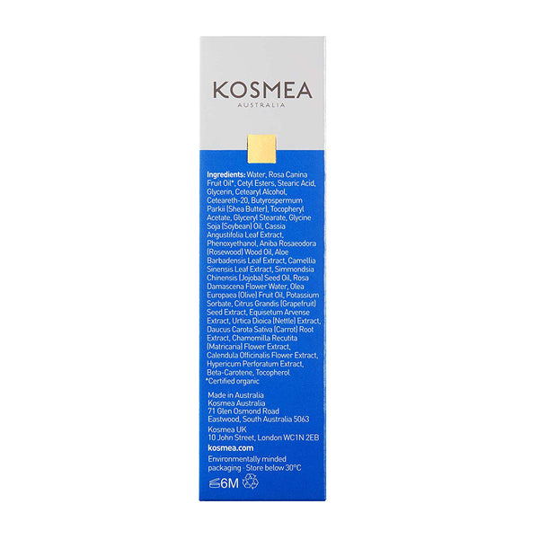 Kosmea Replenishing Moisture Cream 50ml Packaging Rear View