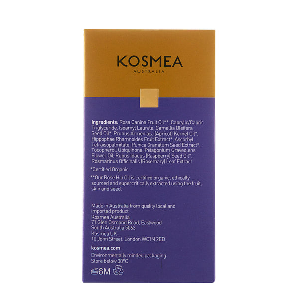 Kosmea Australia Revive Illuminating Essence 20ml Back of Package