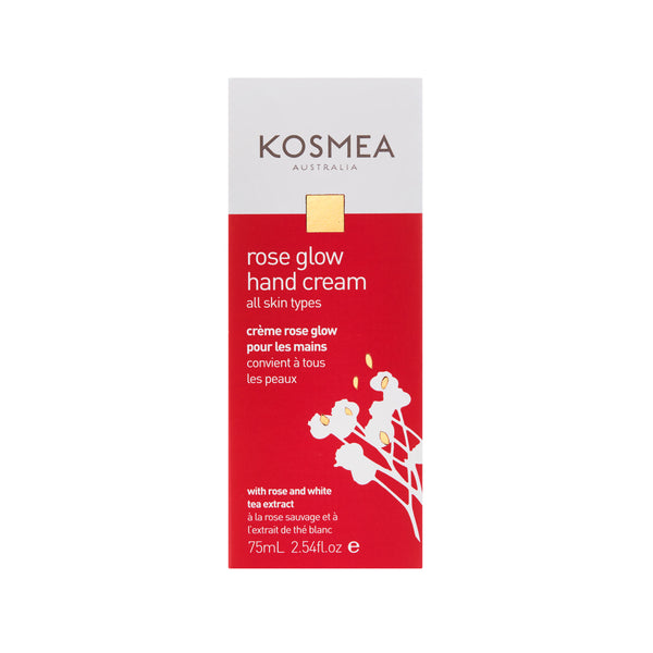 Kosmea Australia Rose Glow Hand Cream 75ml Packaging