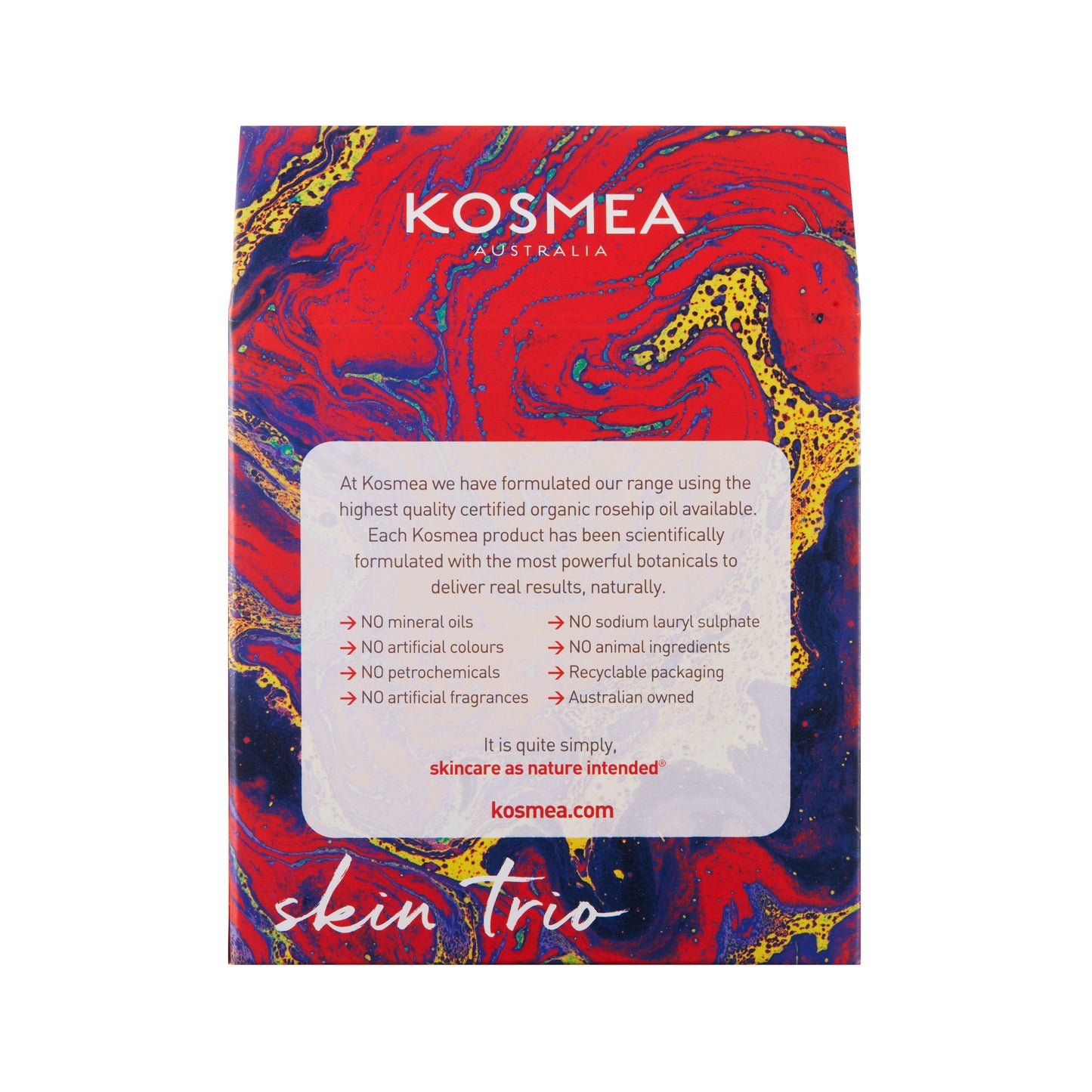 Kosmea Australia Skin Trio Back
